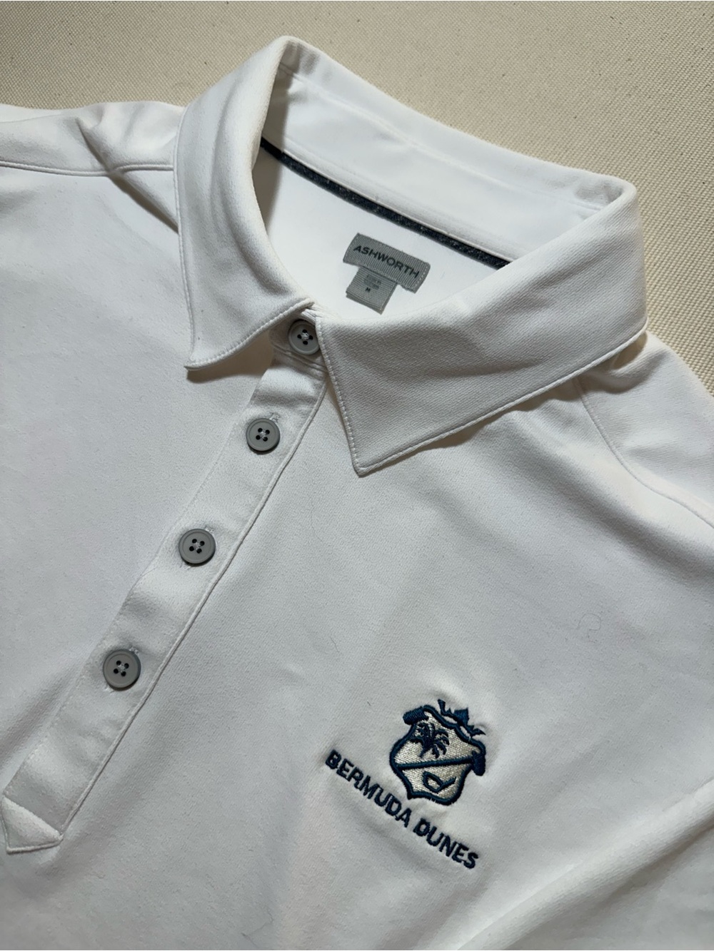 Ashworth White Polo x Bermuda Dunes Country Club